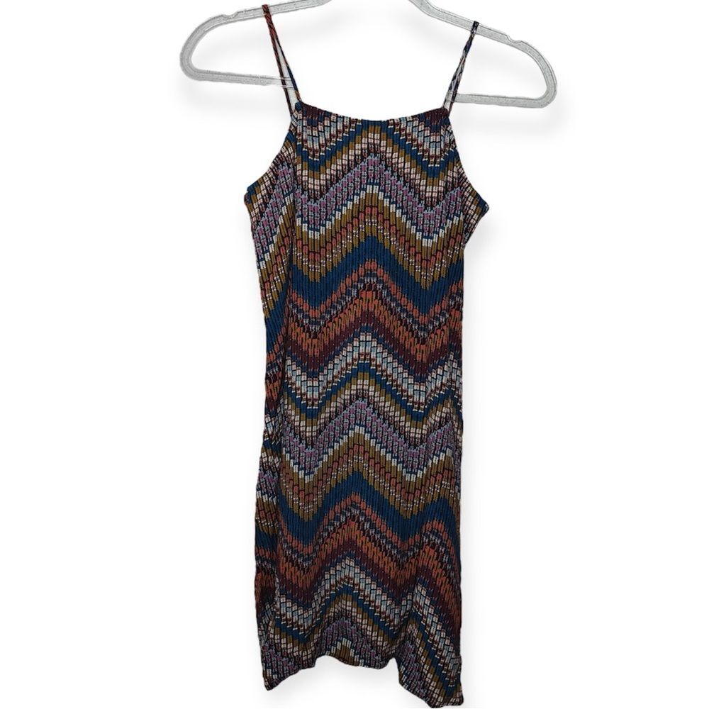 B.Yellowtail Size XS Peyote Stitch Mini Dress Tank Boho Chevron Aztec Print